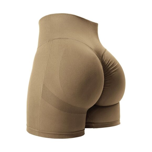 Seamless Booty Scrunch Nude Shorts - (S, XL) - Picture 1 of 9